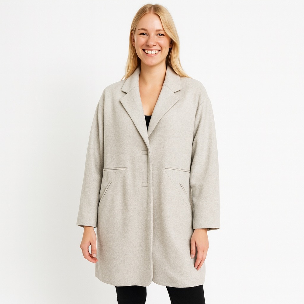 Initial The Unusual Experience Long Wool/Rayon Co… - image 1